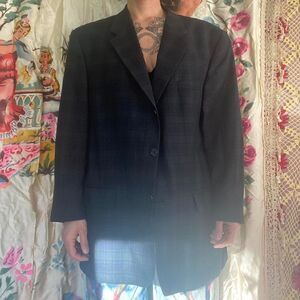 Vintage 90s plaid blazer